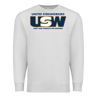 Dove Grey United Steelworkers - Unity and Strength for Worke Premium Sweatshirt - ArtMosaic