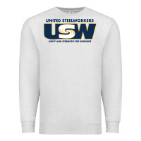 Oatmeal Heather United Steelworkers - Unity and Strength for Worke Premium Sweatshirt - ArtMosaic