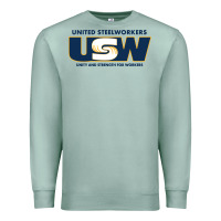 Seafoam United Steelworkers - Unity and Strength for Worke Premium Sweatshirt - ArtMosaic