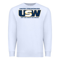 White United Steelworkers - Unity and Strength for Worke Premium Sweatshirt - ArtMosaic