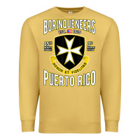 Antique Gold Borinqueneers Puerto Rico Flag Honor Et Fidelitas Premium Sweatshirt - ArtMosaic
