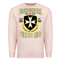 Pale Pink Borinqueneers Puerto Rico Flag Honor Et Fidelitas Premium Sweatshirt - ArtMosaic