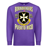 Purple Borinqueneers Puerto Rico Flag Honor Et Fidelitas Premium Sweatshirt - ArtMosaic