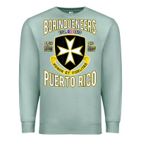 Seafoam Borinqueneers Puerto Rico Flag Honor Et Fidelitas Premium Sweatshirt - ArtMosaic