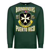 Sports Green Borinqueneers Puerto Rico Flag Honor Et Fidelitas Premium Sweatshirt - ArtMosaic