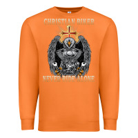 Carrot jesus christian biker never ride alone Premium Sweatshirt - ArtMosaic