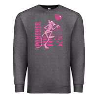 Charcoal Heather Pink Panther Premium Sweatshirt - ArtMosaic