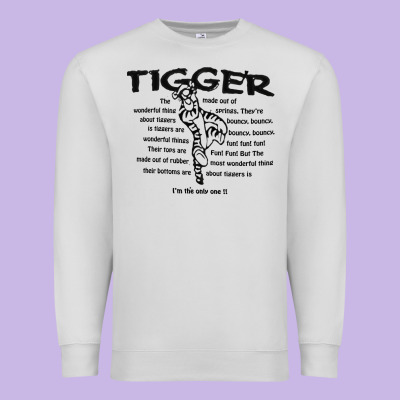 Tigger If The Only One Premium Sweatshirt Designed By Artmosaic