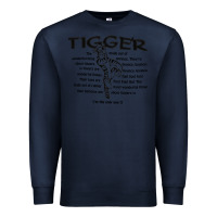 Navy tigger if the only one Premium Sweatshirt - ArtMosaic