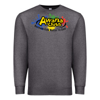 Charcoal Heather Vintage-Awana clubs Premium Sweatshirt - ArtMosaic
