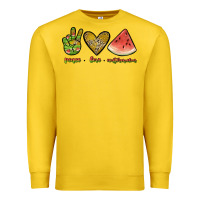 Lemon peace love watermelon Premium Sweatshirt - JahusDesignShop
