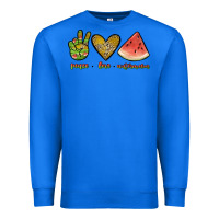 True Royal peace love watermelon Premium Sweatshirt - JahusDesignShop