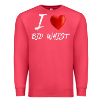 Cardinal i love heart bid whist card game t shirt Premium Sweatshirt - ArtMosaic