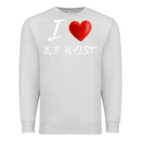 Dove Grey i love heart bid whist card game t shirt Premium Sweatshirt - ArtMosaic
