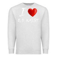 Oatmeal Heather i love heart bid whist card game t shirt Premium Sweatshirt - ArtMosaic