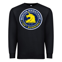 Black boston marathon Premium Sweatshirt - ArtMosaic