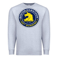 Heather Grey boston marathon Premium Sweatshirt - ArtMosaic