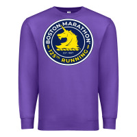 Purple boston marathon Premium Sweatshirt - ArtMosaic