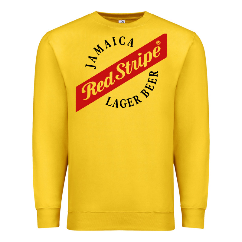 Jamaica Red Stripe Lager Beer Premium Sweatshirt by ArtMosaic | Teevron