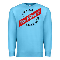Ocean Blue jamaica red stripe lager beer Premium Sweatshirt - ArtMosaic