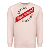 Pale Pink jamaica red stripe lager beer Premium Sweatshirt - ArtMosaic