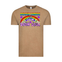 Vintage Coffee Lgbtq Acceptance Will Calm Your Soul Vintage Tee - BundleAndBundleShop