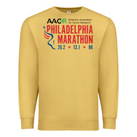 Antique Gold PHILADELPHIA MARATHON Premium Sweatshirt - ArtMosaic