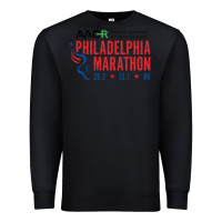 Black PHILADELPHIA MARATHON Premium Sweatshirt - ArtMosaic