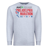 Heather Grey PHILADELPHIA MARATHON Premium Sweatshirt - ArtMosaic