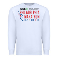 White PHILADELPHIA MARATHON Premium Sweatshirt - ArtMosaic