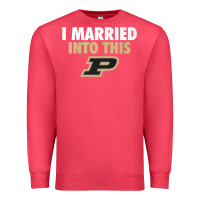 Cardinal Purdue Boilermakers Married Into This - Apparel Premium Sweatshirt - ArtMosaic