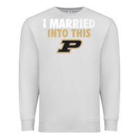 Dove Grey Purdue Boilermakers Married Into This - Apparel Premium Sweatshirt - ArtMosaic