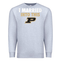 Heather Grey Purdue Boilermakers Married Into This - Apparel Premium Sweatshirt - ArtMosaic