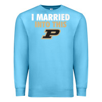 Ocean Blue Purdue Boilermakers Married Into This - Apparel Premium Sweatshirt - ArtMosaic