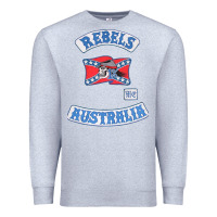Heather Grey rebel MC supporter Premium Sweatshirt - ArtMosaic