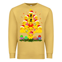 Antique Gold duck rubber duck christmas tree duckie and quack christmas 123 Premium Sweatshirt - ArtMosaic