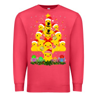 Cardinal duck rubber duck christmas tree duckie and quack christmas 123 Premium Sweatshirt - ArtMosaic