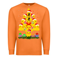 Carrot duck rubber duck christmas tree duckie and quack christmas 123 Premium Sweatshirt - ArtMosaic