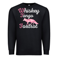 Black whiskey tango foxtrot military womens fun wtf quote t shirt Premium Sweatshirt - ArtMosaic