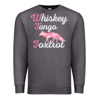 Charcoal Heather whiskey tango foxtrot military womens fun wtf quote t shirt Premium Sweatshirt - ArtMosaic