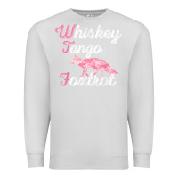 Dove Grey whiskey tango foxtrot military womens fun wtf quote t shirt Premium Sweatshirt - ArtMosaic