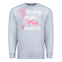 Heather Grey whiskey tango foxtrot military womens fun wtf quote t shirt Premium Sweatshirt - ArtMosaic