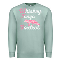 Seafoam whiskey tango foxtrot military womens fun wtf quote t shirt Premium Sweatshirt - ArtMosaic