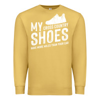 Antique Gold cross country running   xc run runner pullover hoodie Premium Sweatshirt - ArtMosaic