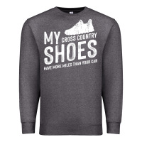 Charcoal Heather cross country running   xc run runner pullover hoodie Premium Sweatshirt - ArtMosaic