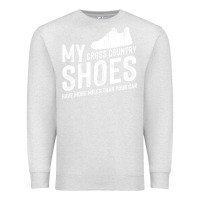 Oatmeal Heather cross country running   xc run runner pullover hoodie Premium Sweatshirt - ArtMosaic