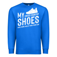 True Royal cross country running   xc run runner pullover hoodie Premium Sweatshirt - ArtMosaic