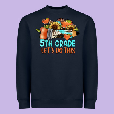 5th Grade Let's Do This Heavyweight Sweatshirt Designed By Jahusdesignshop