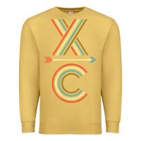 Antique Gold X-Country Design For Cross Country Runners and Coaches Premium Sweatshirt - ArtMosaic