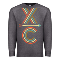 Charcoal Heather X-Country Design For Cross Country Runners and Coaches Premium Sweatshirt - ArtMosaic